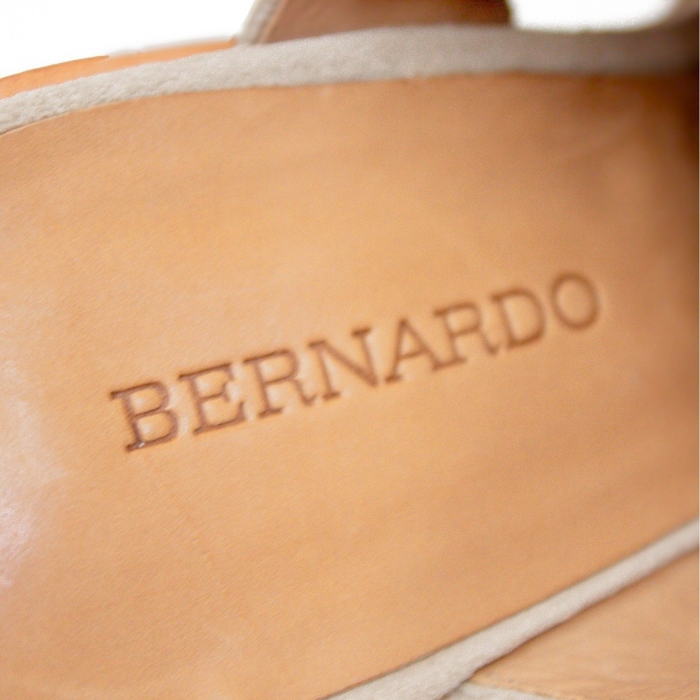 Anthropologie-Bernardo Ankle Boots Womens Sz 10 Suede Block Heels Booties - Picture 10 of 11